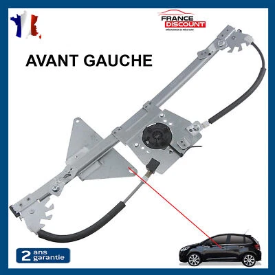 LEVE VITRE AVANT GAUCHE SANS MOTEUR CITROEN C3 II 2009-2020 9802617780 - Photo 1/4