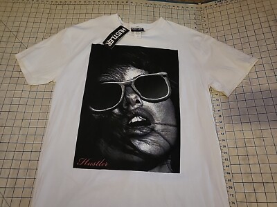 Vtg NWT Hustler Hardcore Mag Pinup Girl T Shirt Larry Flynt XXL Sexy Climax Y2K