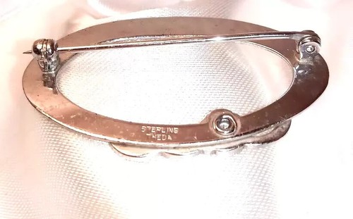 🌙Bella SPILLA antica anni 30 in Argento Sterling 925 marca THEDA Art Deco USA🌙 - Foto 7 di 7