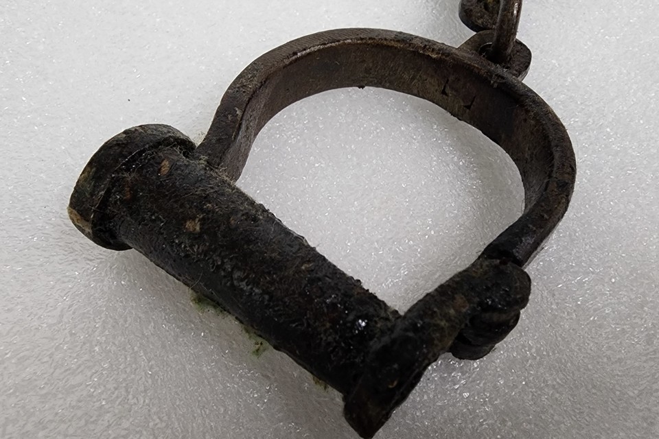 Vintage 1800's Original Style Hand Forged Iron Handcuffs Prison ...
