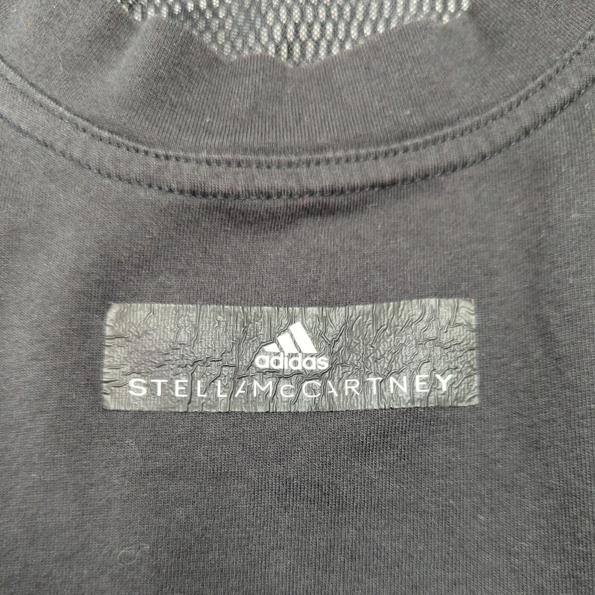 Adidas Stella McCartney Womens Small S Black T Shirt Mesh