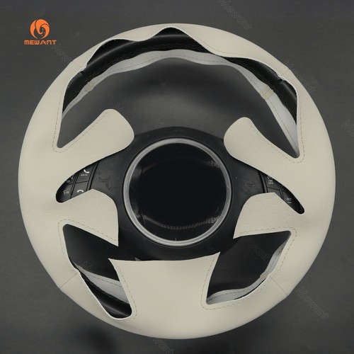 MEWANT Embossed PU Leather Steering Wheel Cover for Fiat 500 2007-2015 500e 500C - Imagen 8 de 11