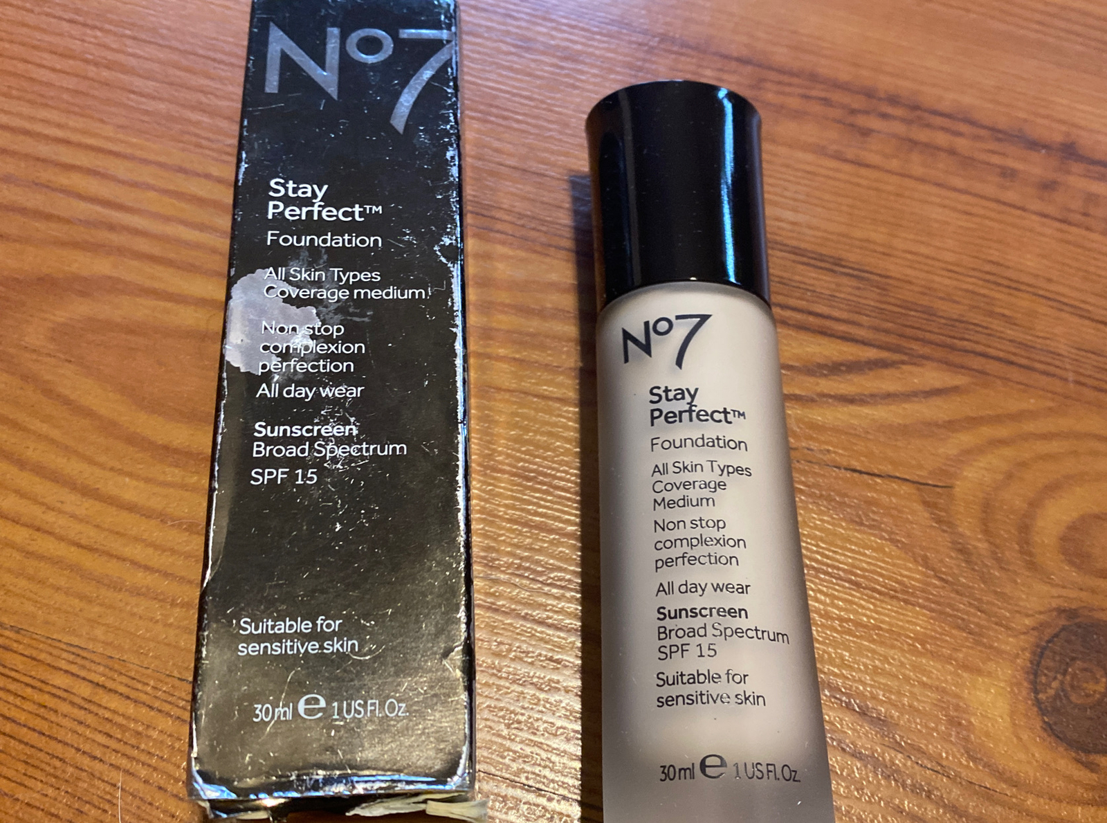 No7 Stay Perfect Foundation Sunscreen SPF 15 New Expired 12/2021 Calico