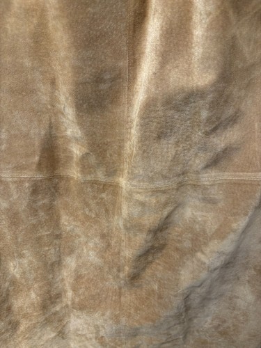 Marsh Landing Leather 2 Piece Size 10 Womens Cowgirl Tan Long Skirt & Top - Picture 19 of 21