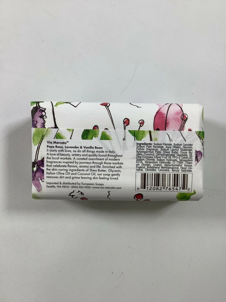 Via Mercato No. 3 Pepe Rosa Lavender & Vanilla Bean NEW! — 第 2/3 张图片