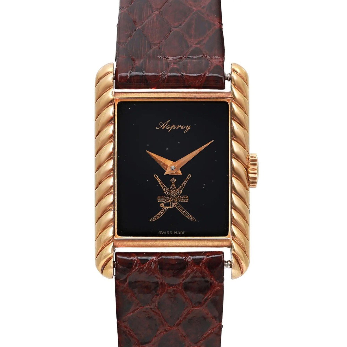 Asprey Sultanate Oman Khanjar Dial 18k Gold Hand-Wind Ladies Watch 616506