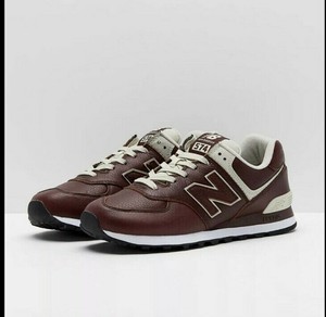 new balance 574 tan leather