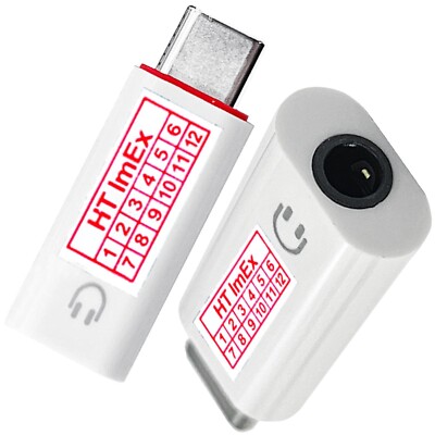 USB Type C auf 3.5 mm Klinkenbuchse Audio AUX Adapter Kopfhörer Weiß