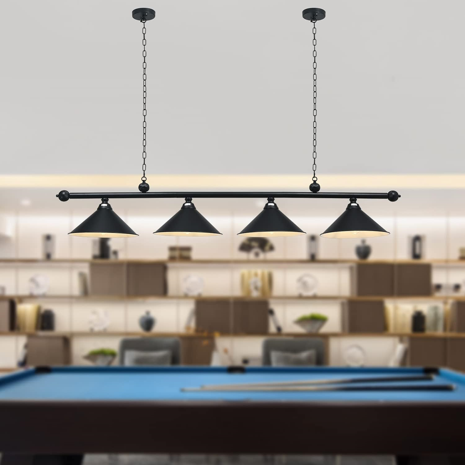 70 Billiard Light for Pool Table, Hanging Pool Table Lights for 8ft 9ft
