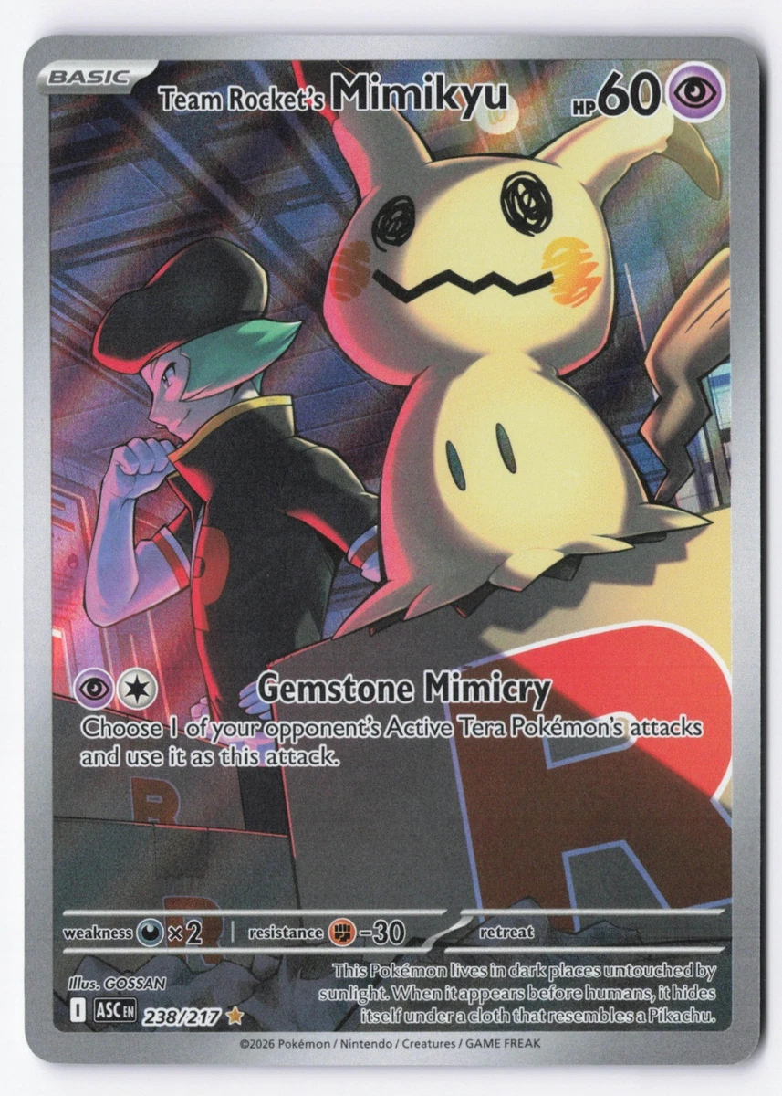 Team Rocket's Mimikyu Pokémon TCG Cards for sale | eBay
