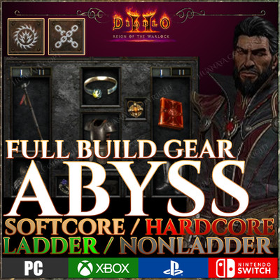 Diablo 2 Resurrected - Abyss Warlock Full Gear Bundle D2R ROTW PS XBOX SWITCH PC