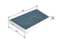 Bosch Innenraumfilter Filter+ 0 986 628 503 Aktivkohlefilter FüR Mercedes W203