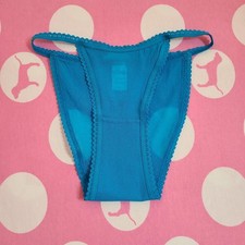 Rare VTG VS PINK Sheer Mesh Cheeky String Bikini Panty Size XS