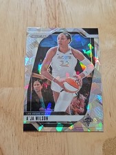 2024 Prizm WNBA A'JA WILSON Silver Ice Prizm #86 Aces SP