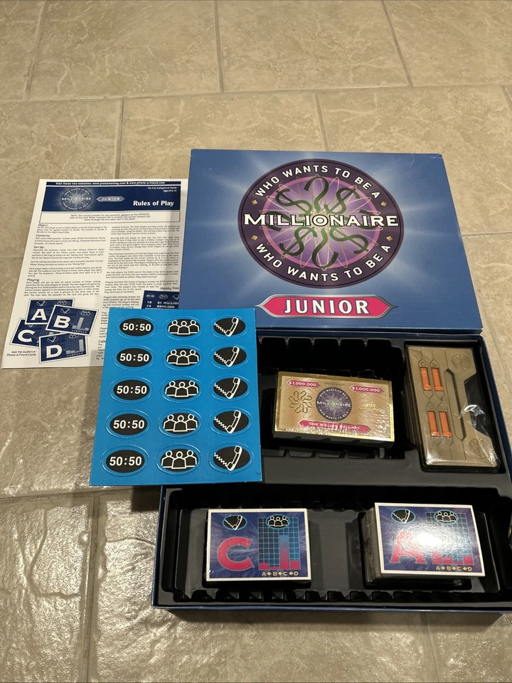 Who Wants To Be A Millionaire Junior Edition Board Game New in Box - Image 2 of 2