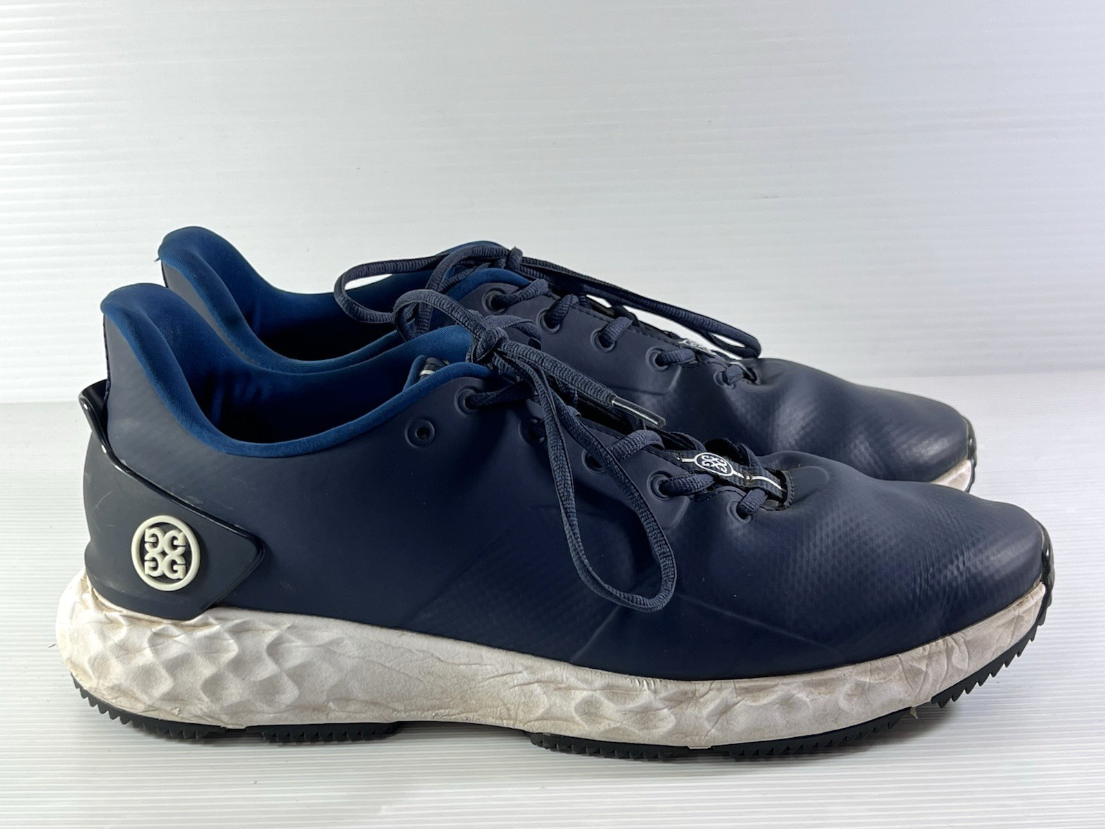 Men's 12 Blue Spikeless Lace Up Cleats (g4mf20ef26)