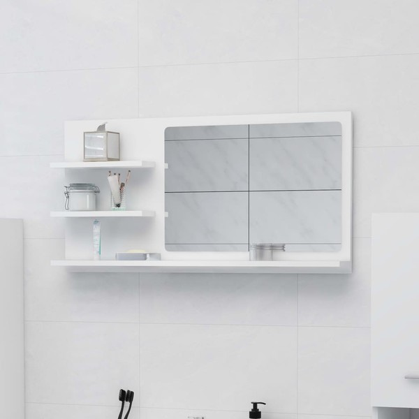 Badspiegel | Badezimmer Spiegel Mit Ablagen | Wandspiegel | Schminkspiegel-image