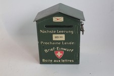 Ancienne tirelire métal boîte aux lettres publicitaire chocolat Amor (75056)