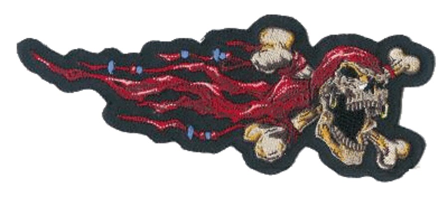 Parche Calavera Pirata Derecha 17 x 6 cm Pirate Skull Right Patch