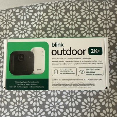 Blink Outdoor Kamera 2K+ (neueste Gen) 1 Kamerasystem + Sync Modul Core schwarz