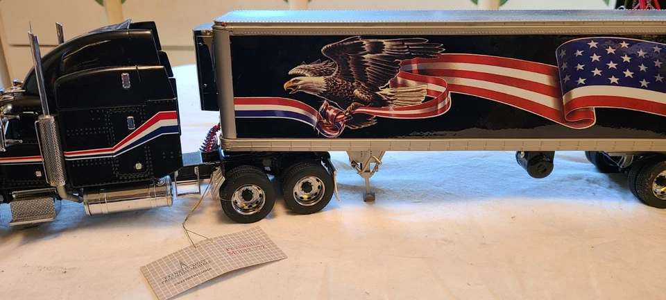 Franklin Mint Precision Models Peterbilt 379 con remolque tractor y certificado de autenticidad 1:32 Foto 3 de 4