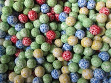 2 Pounds Of A Nice Mix Of Speckled Glass Marbles 5/8 inch Size