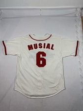 Vintage 90s Starter MLB St. Louis Cardinals Stan Musial #6 Baseball Jersey Sz L