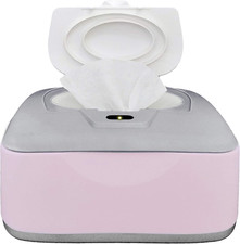 Baby Wet Wipes Warmer  Dispenser, Holder and Case - Purple, Playful/Cute, with