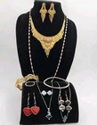 Vintage Boho Estate Jewelry Lot Some Sterling Silver Necklaces Bracelets Ring
