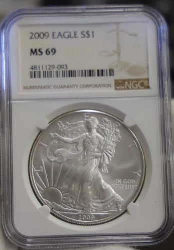 2009 US Silver Eagle $1 NGC MS69