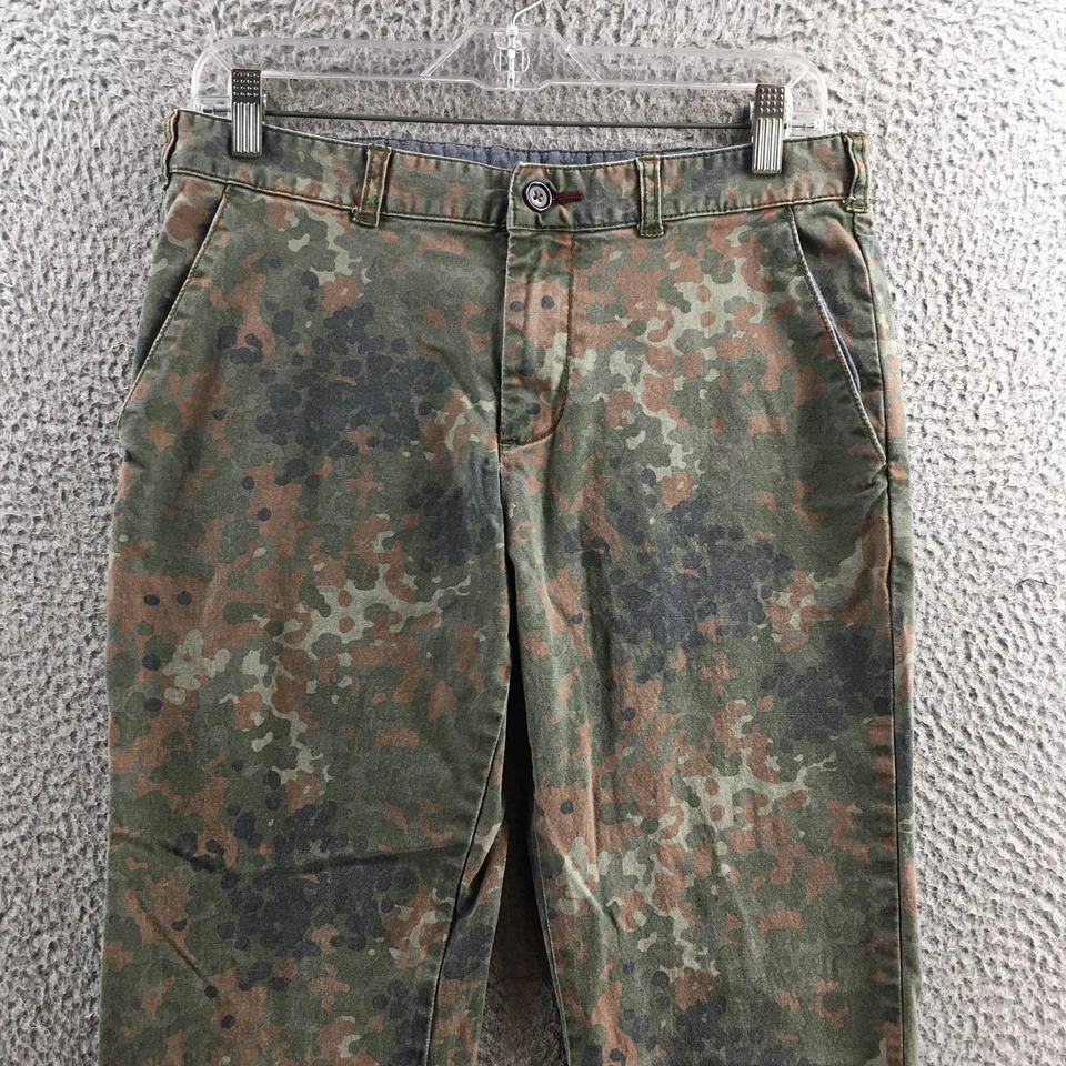Bullhead Denim Co Pantalones Camuflados Calce Ajustado Pierna Recta Para Hombre 31x32 Verde tiro Medio Foto 2 de 4