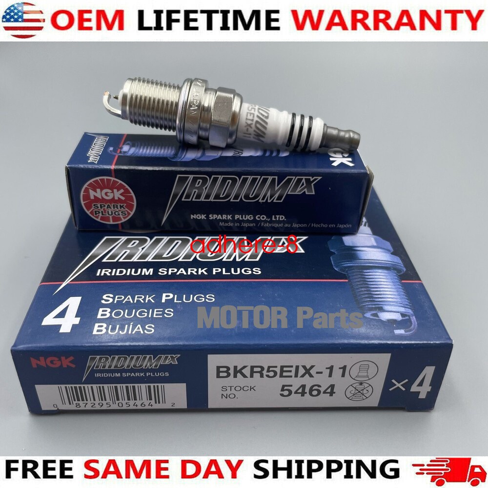 4PCS NGK Iridium IX Spark Plugs BKR5EIX-11 5464 For Toyota Mitsubishi Mazda USA