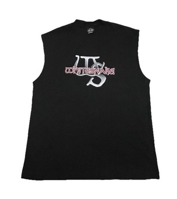 New WHITESNAKE Hard Rock BAND TEE Tank Top BLACK  T-Shirt  XLARGE XL White Snake