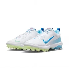 Nike Force Trout 9 Pro MCS Baseball Cleats White/Blue (FQ7726-104) Men's 8.5