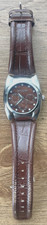 Joan Rivers Classics Men's Watch V377 Leather Band New Battery WORKING