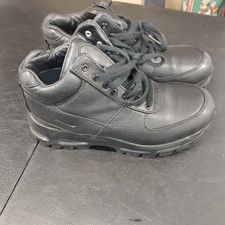 Nike Black Air Max Goadome High Top Leather Boots- US Size 6.5Y