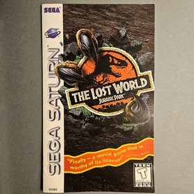 The Lost World Jurassic Park - Sega Saturn 1997 - CIB w Manual Great Disc Tested