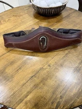 Devoucoux Allure Brown Padded Anatomic English Jumper Girth - 52”