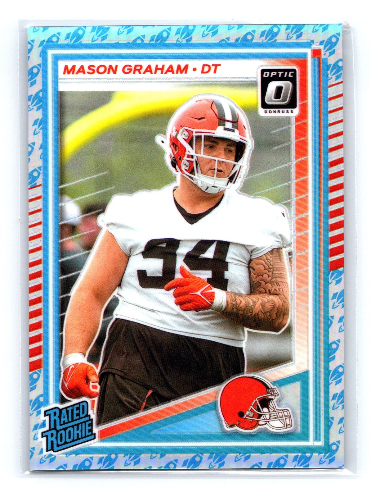 Mason Graham Cleveland Browns 2025 Donruss Optic #206 Rocket Rookie