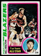 1978-79 Topps SET-BREAK #1 Bill Walton VG(crease), (HUCK'S)