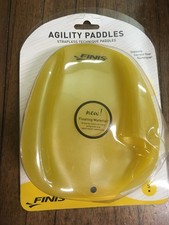NEW FINIS STRAPLESS Agility Paddles Swim Training Size: Small