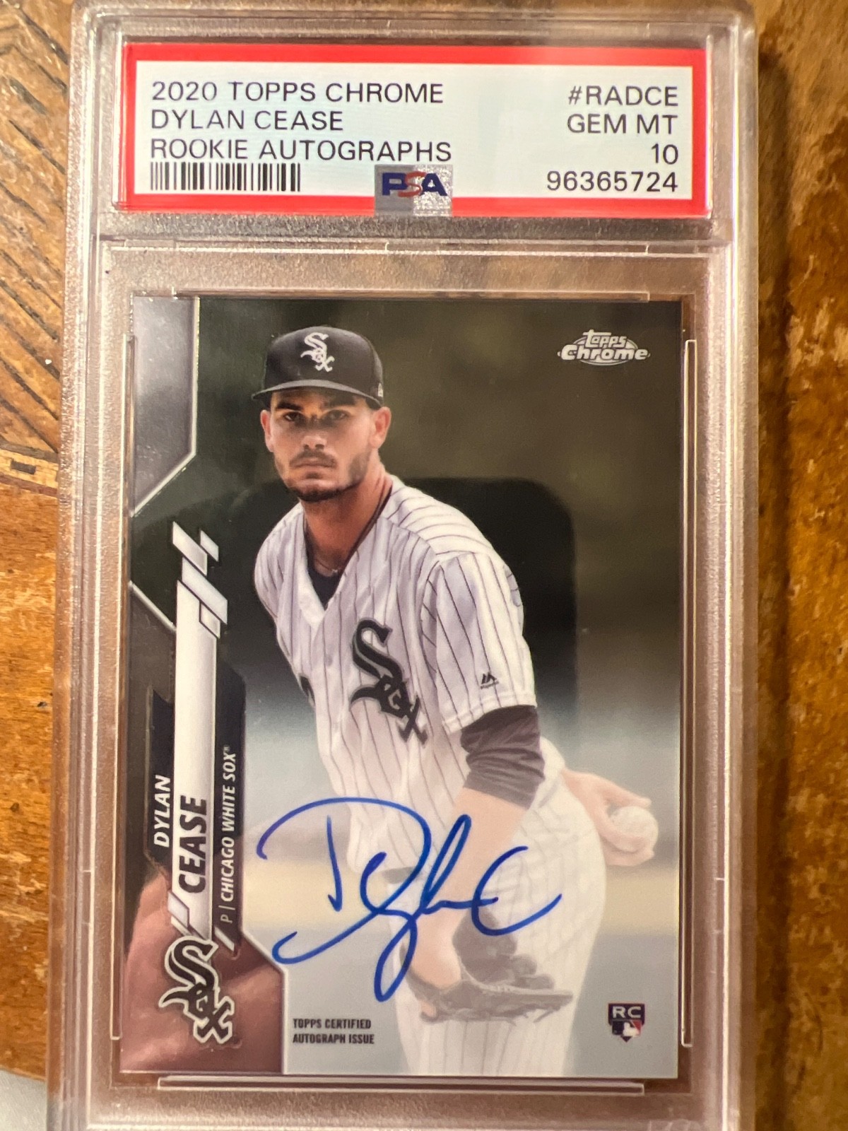 2020 Topps Chrome Auto Rookie Dylan Cease PSA-10
