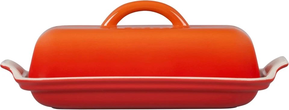 Stoneware Heritage Butter Dish, Flame - Image 4 of 4