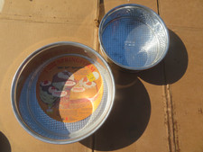 Lot of 2 Vintage KAISER Springfoam Cheesecake Pans 8" & 9 1/2" ~ Waffle Pattern