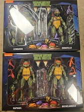 NECA Tmnt Ninja Turtles 1990 Movie Leonardo Donatello Michelangelo Raphael 2pack
