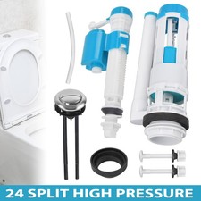 Dual Toilet Flush Valve Push Button Syphon Kits Top Mount Cistern Replacement UK