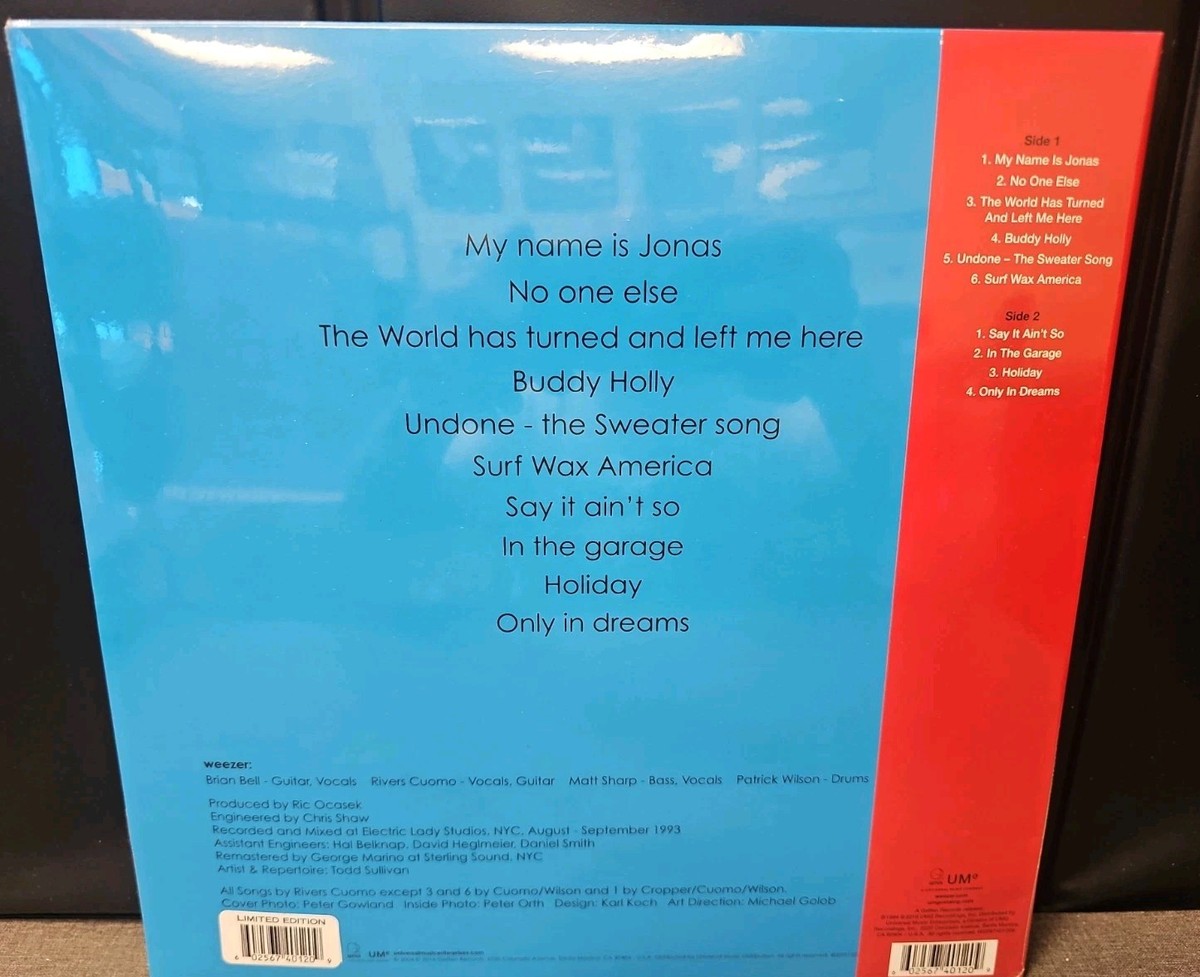 Weezer (Blue Album) (Tg) by Weezer (Record, 2020) for sale online