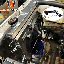 3 ROW RADIATOR SHROUD FAN FOR 1987-2006 JEEP WRANGLER TJ YJ 2.5L 4.0L 4.2L