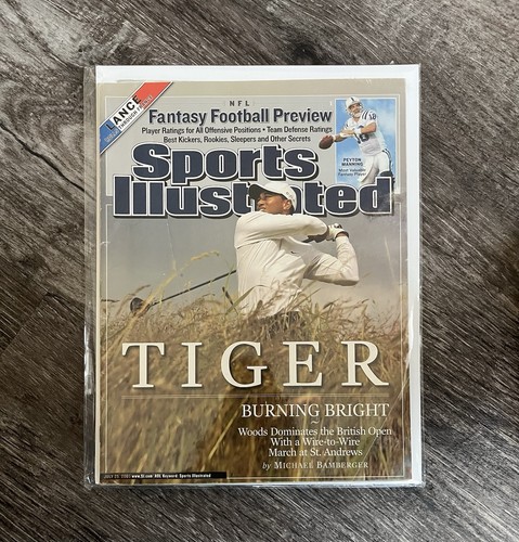 Sports Illustrated 7/25/05 Tiger Woods “Burning Bright” Newsstand Copy