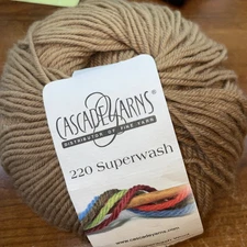 Cascade Yarns - 220 Superwash - #1961 Camel - 100g / 3.5oz / 220yd / 200m - wool
